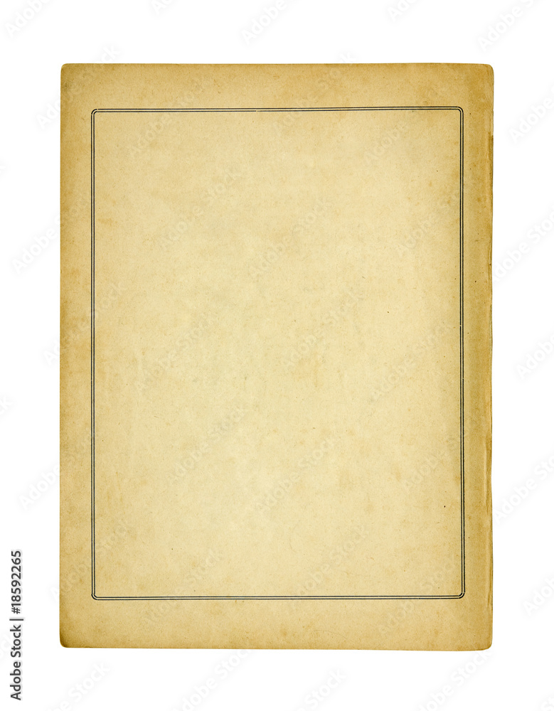 Old sheet of paper with clipping path Old sheet of paper with clipping path