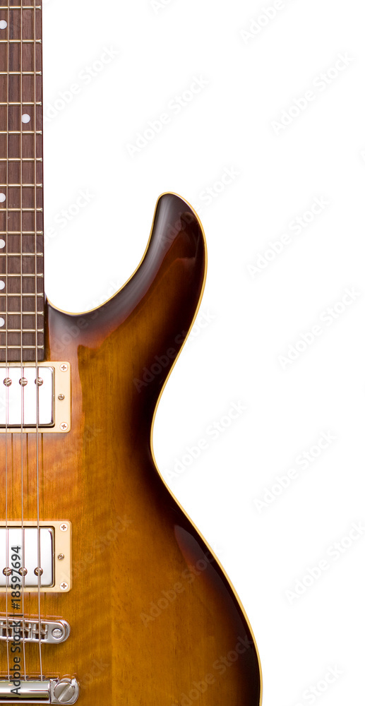 Fototapeta premium Brown electric guitar