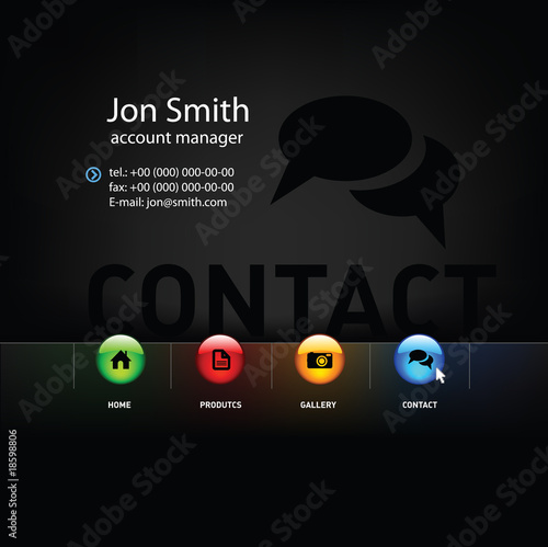 Web site design template.