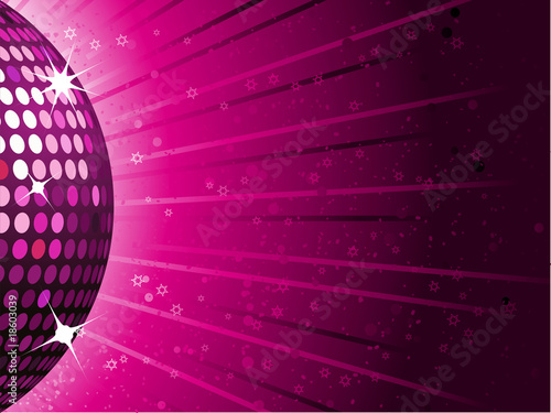 sparkling pink disco ball background