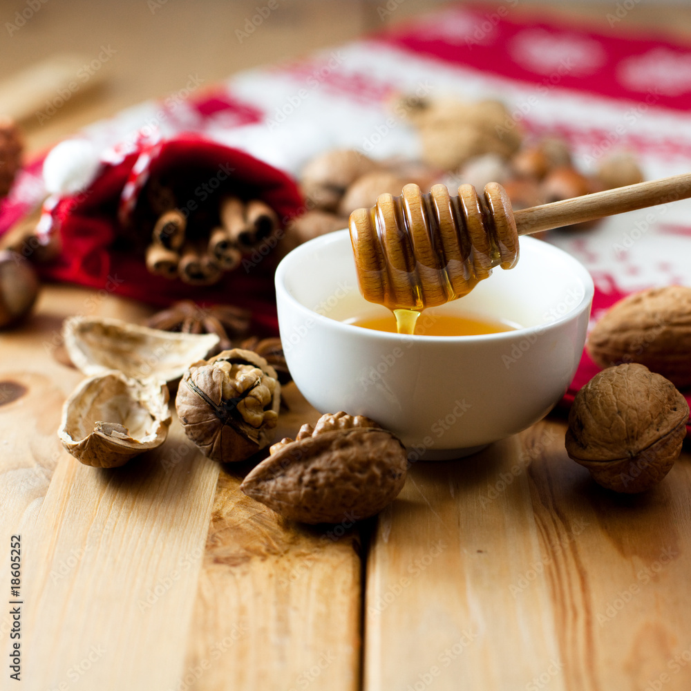 Honey and nuts for christmas cookies Honey and nuts for christmas cookies
