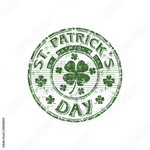 St. Patrick's Day rubber stamp
