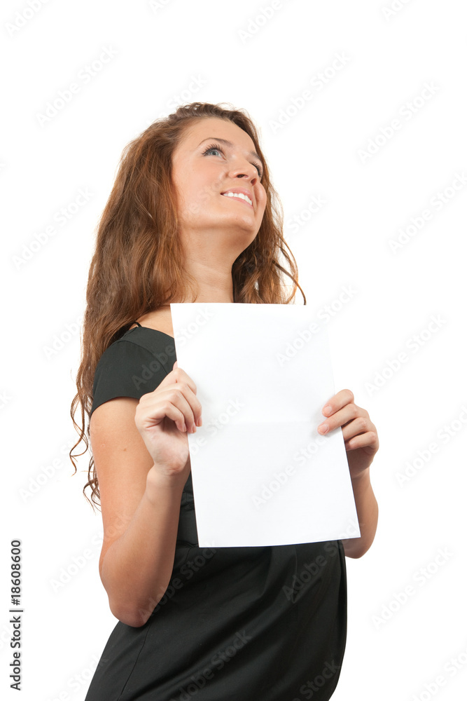 businesswoman with document businesswoman with document