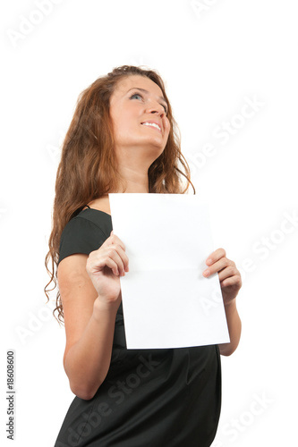 businesswoman with document