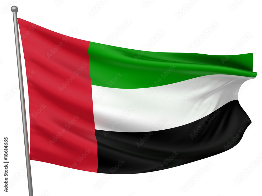 Obraz premium United Arab Emirates National Flag