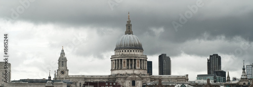 London skyline at St Paul's cathedral #18615244