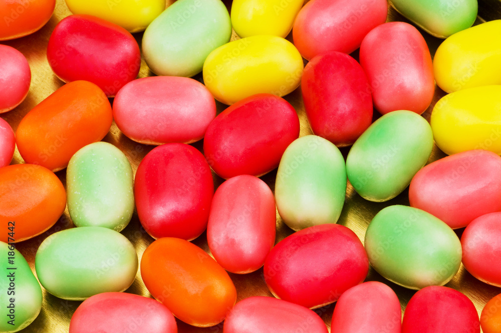 Various dry colourful sweets arranged as background Various dry colourful sweets arranged as background