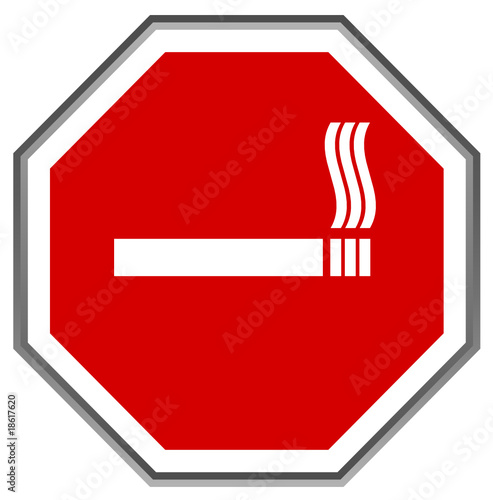 Panneau Anti-Tabac | Stop Cigarette | Arrêter de Fumer (vecteur)