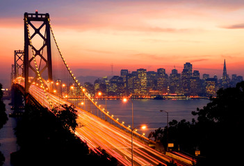 Fototapete San Francisco Sonnenuntergang in San Francisco  © Andy