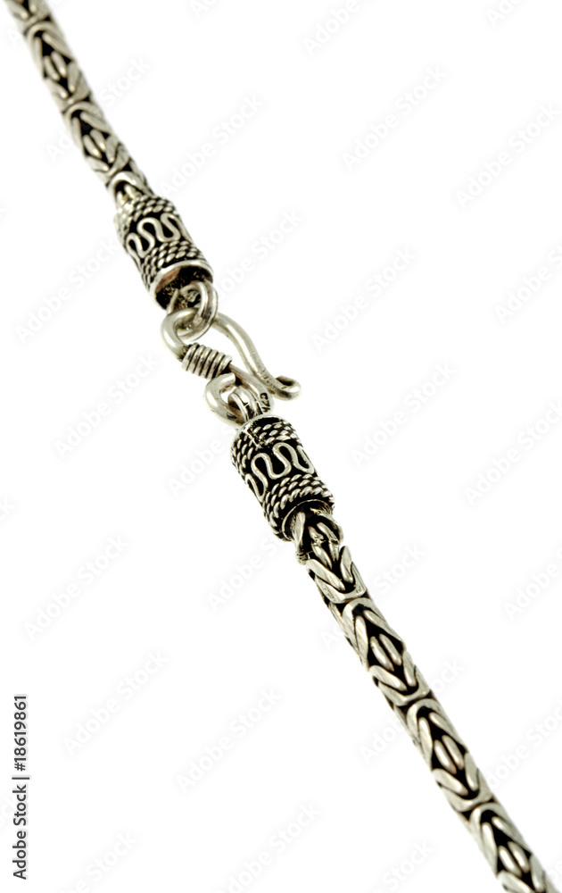 fermoir collier argent fond blanc fermoir collier argent fond blanc