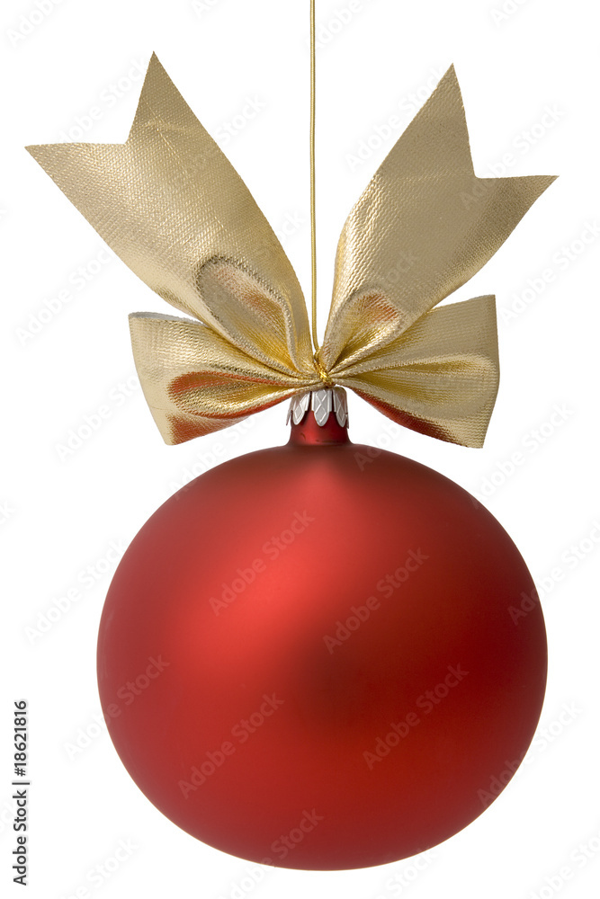Christmas ornament red bauble Christmas ornament red bauble