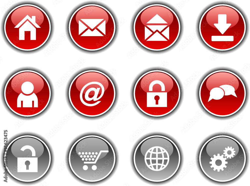 web button set. Vector illustration web button set. Vector illustration