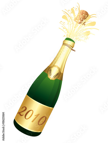 2010 Champagne bottle