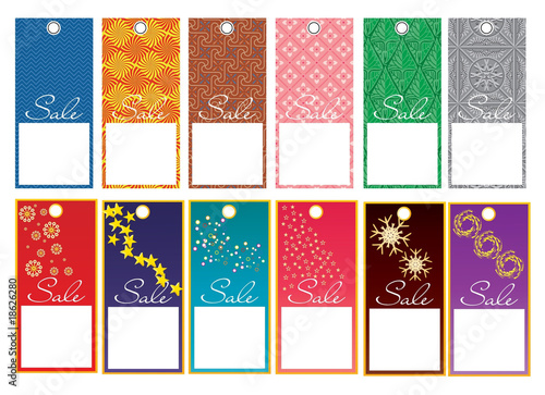 set of  prise tags