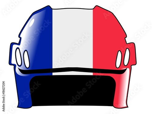 hockey helmet in colors of France
