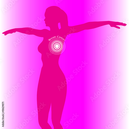 breast cancer vector illustration
