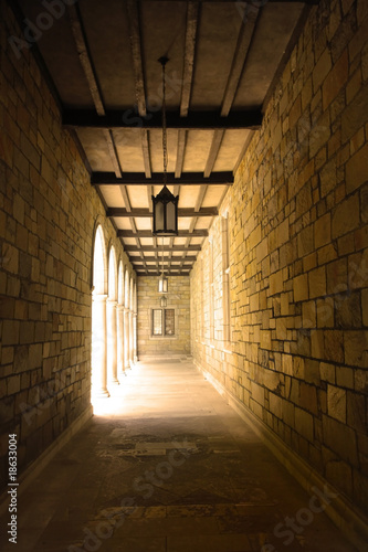 old building corridor