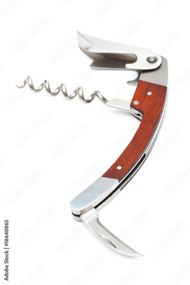 Modern metal corkscrew