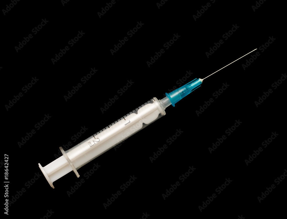 Medical syringe isolated Medical syringe isolated