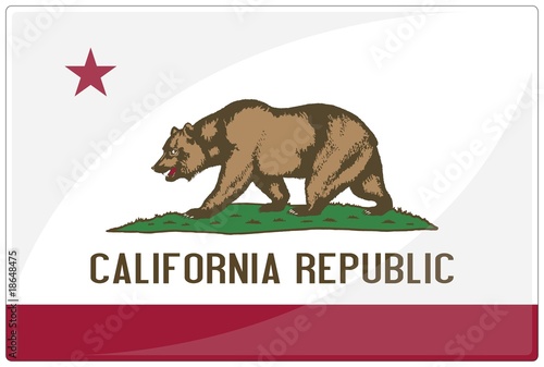 drapeau glassy californie california flag photo