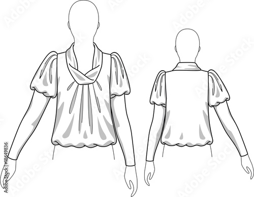 Blouse knitted