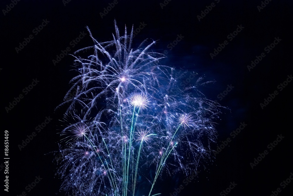 Naklejka premium Beautiful fireworks