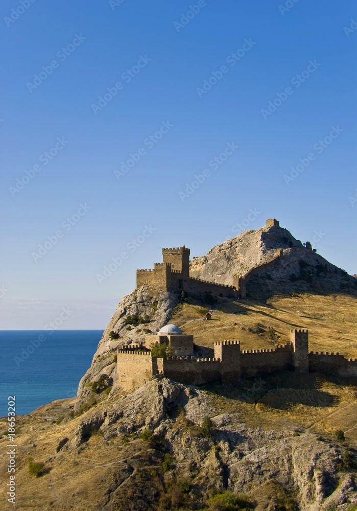 general view at Genoese fortress in Crimea general view at Genoese fortress in Crimea