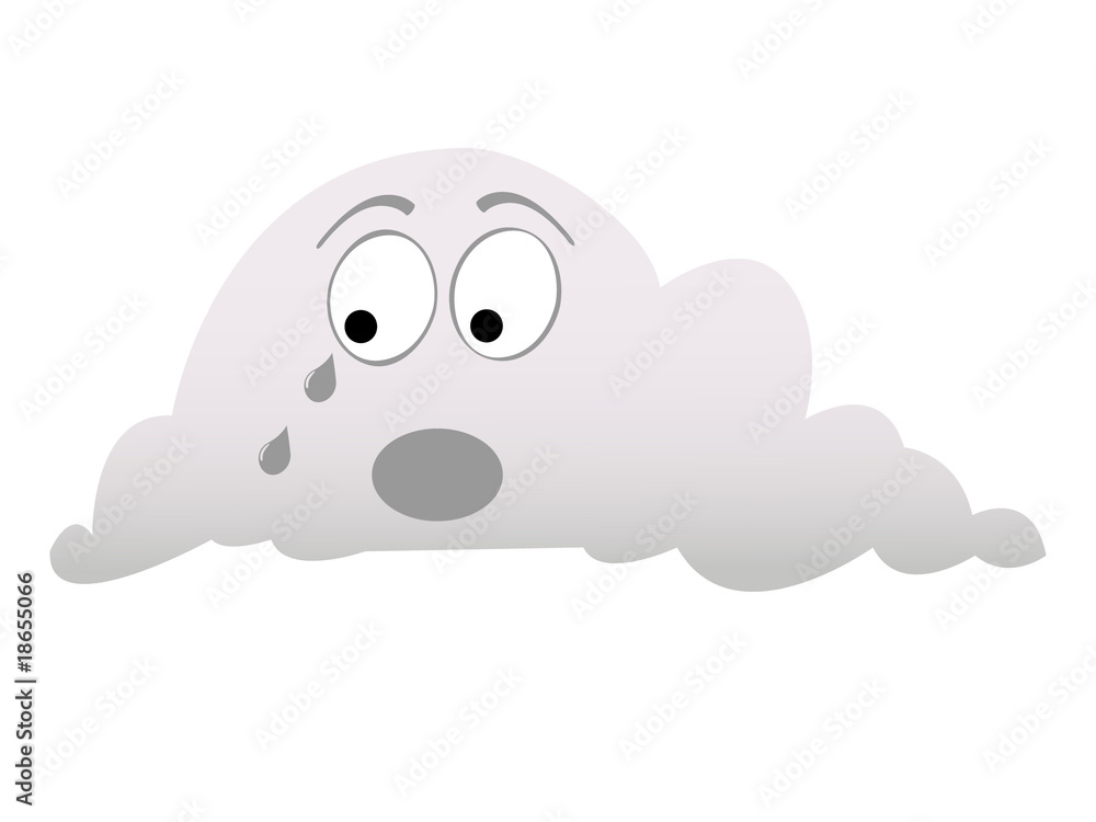 cloud crying vector illustration cloud crying vector illustration