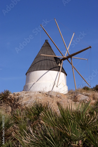 Windmill on Capo de Gata Spain