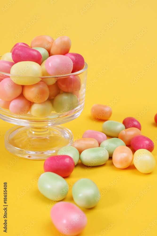 sweet candy on yellow background sweet candy on yellow background
