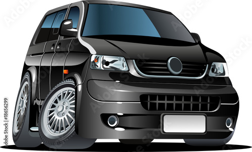 Vector cartoon van