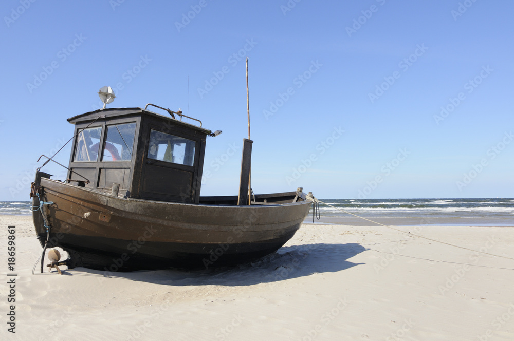 Kutter am Strand