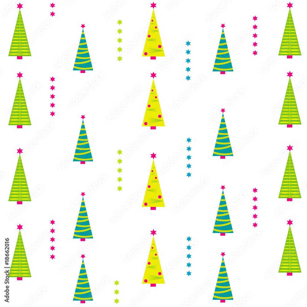 Christmas background with different tree. Vector illustration. Christmas background with different tree. Vector illustration.