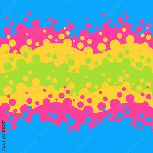 bubbles - seamless pattern, border brushes, swatch included