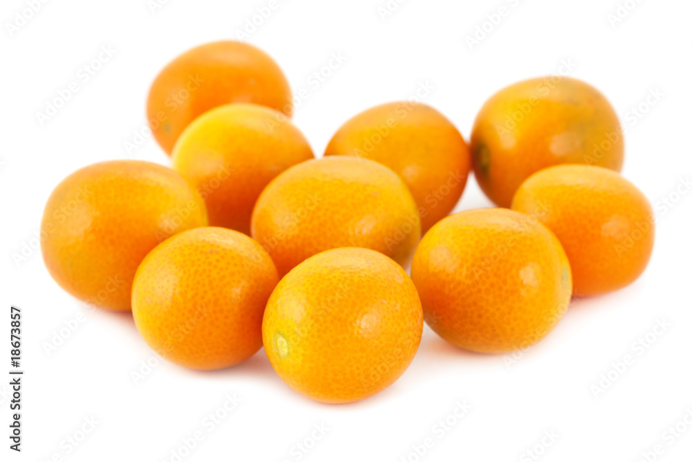 Pile tangerines isolated on white Pile tangerines isolated on white