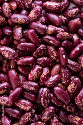 Red Haricot beans close up