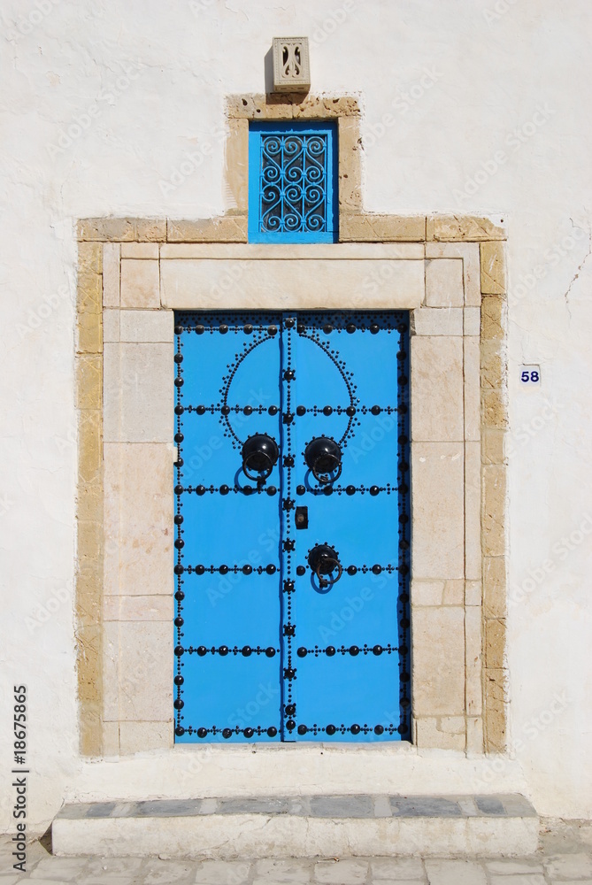 Porte de Sidi Bou Said en Tunisie