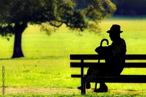 la solitude du troisième âge photo