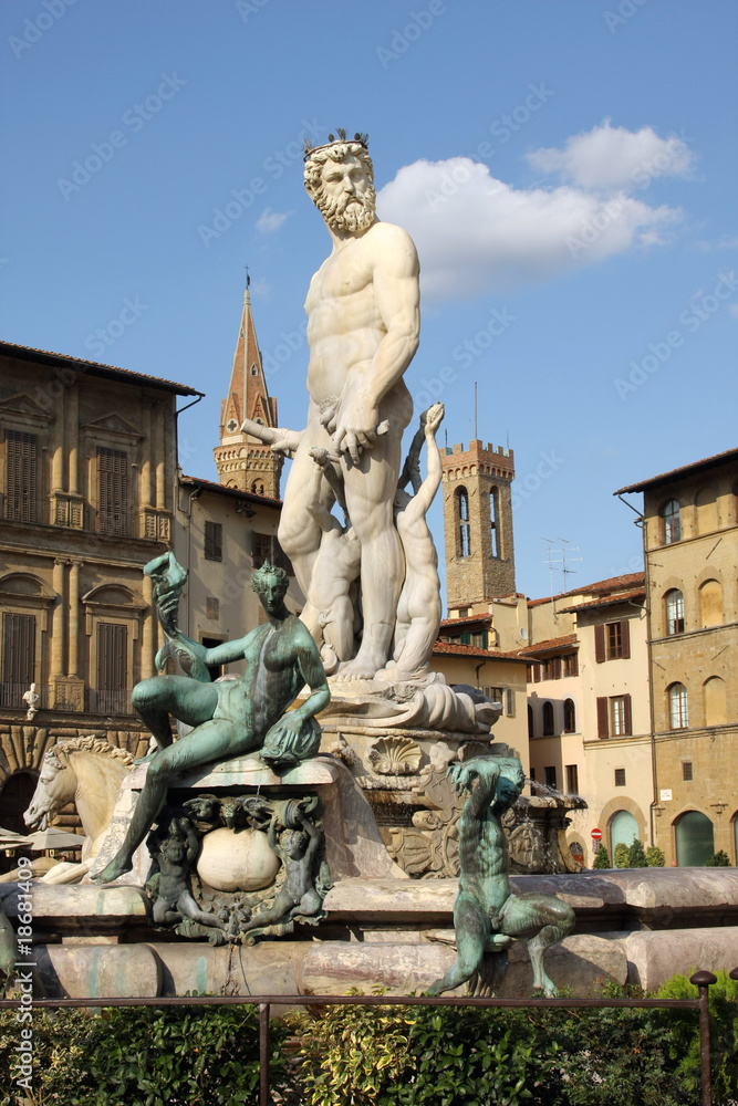 The Neptune Fontaine, Piazza della Signoria, Florence