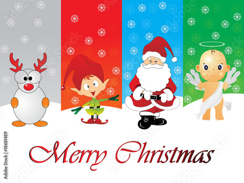illustration of merry xmas day