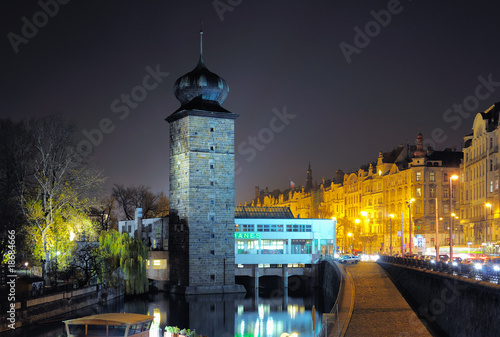 Manes gallery and Sitkov water tower in Prague
