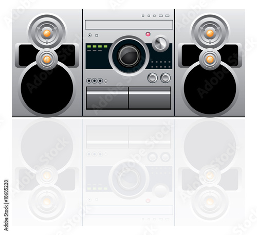 CD and cassette player