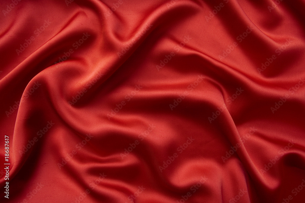 Red silky background. Red silky background.