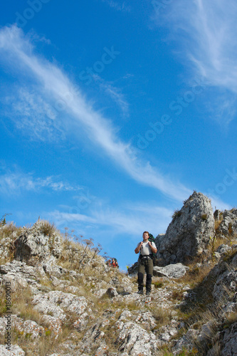 Hiking in the Crimea mountains © Maygutyak
