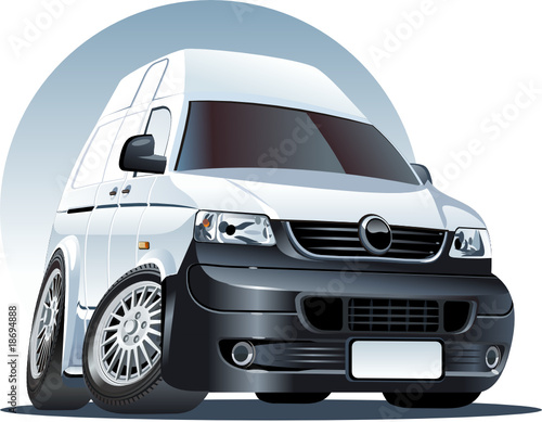 Vector cartoon delivery / cargo van
