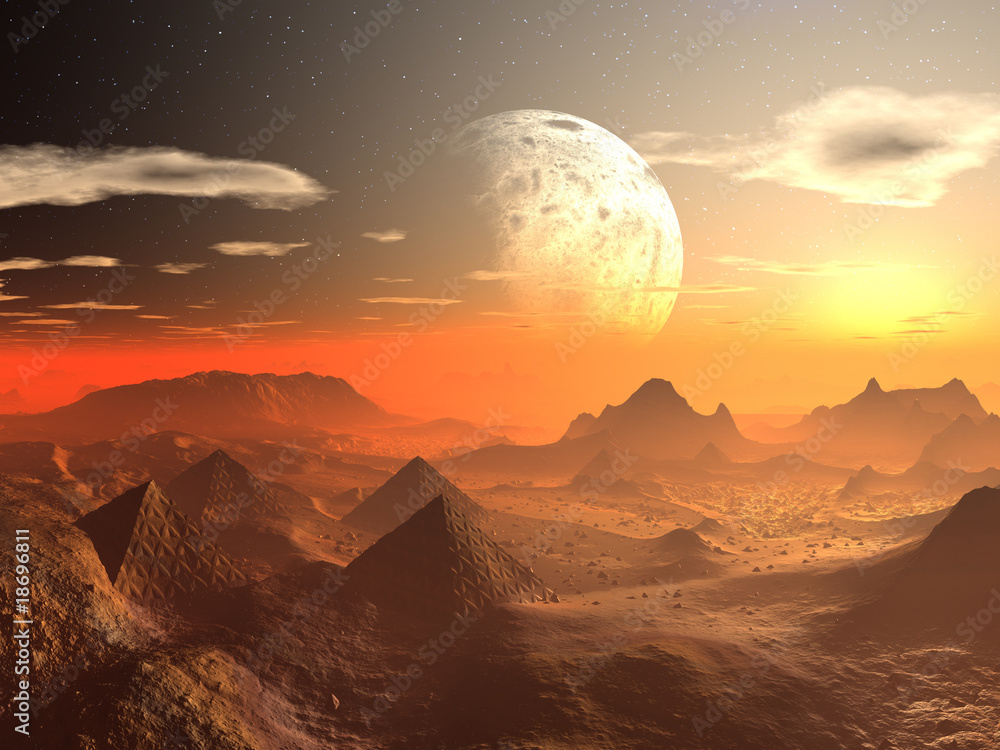 Obraz premium Valley of the Alien Kings