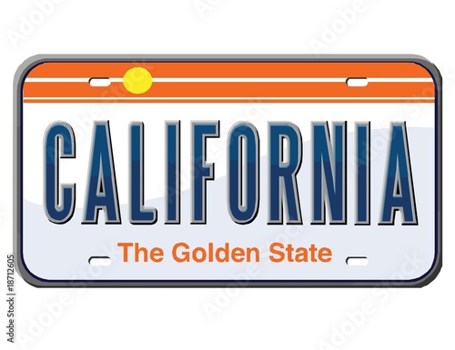 Plaque Californie