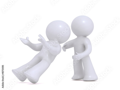 Falling intro trusting hands