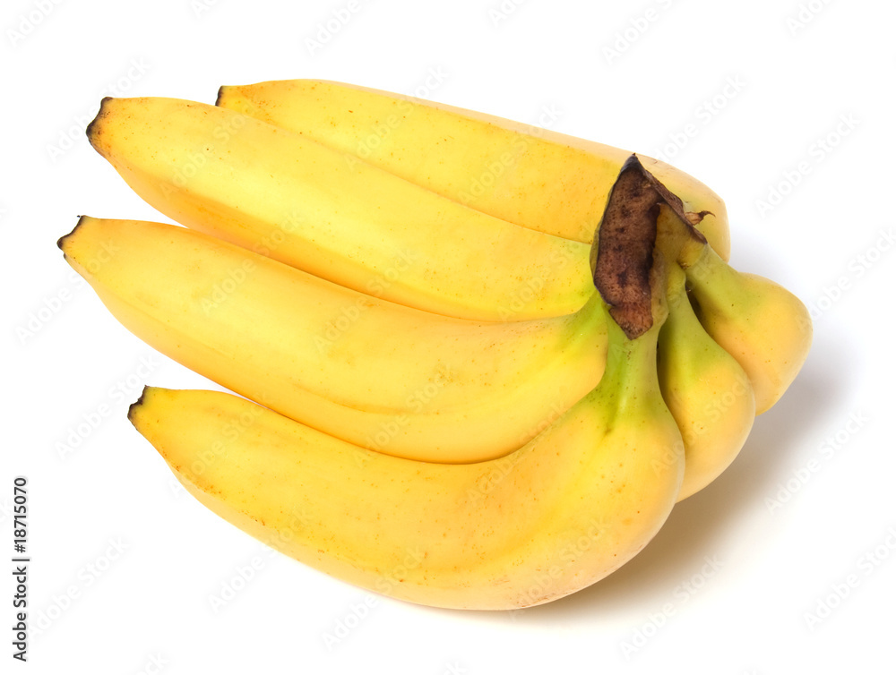 bananas isolated on white background ..