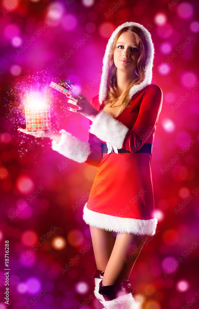 Young sexy woman in santa clothing Young sexy woman in santa clothing